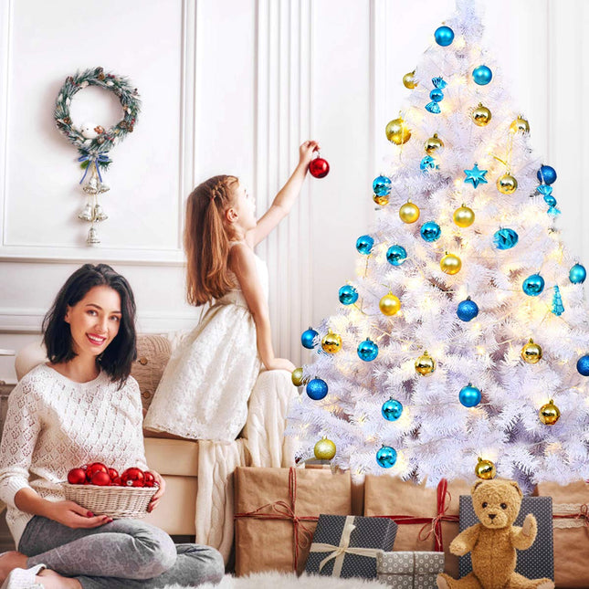 6ft /7.5ft/9ft White Artificial Christmas Tree - GoplusUS