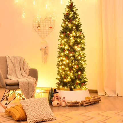 Galvanized Metal Christmas Tree Collar Easy Set Up, 30-Inch Diameter Base - GoplusUS