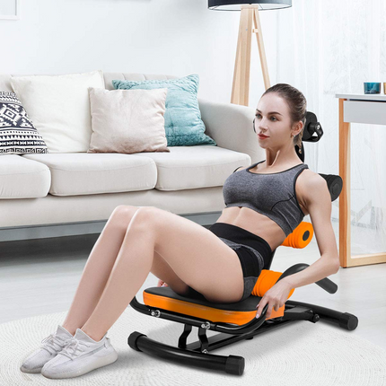 Goplus Core & Abdominal Trainers, Twister Trainer Ab Exercise Machine Height Adjustable - GoplusUS
