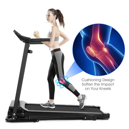 Electric Folding Treadmill, Adjustable Incline and Low Noise Design - GoplusUS