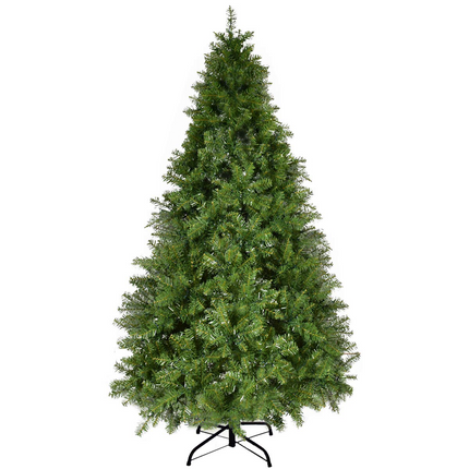 Goplus Pre-lit Christmas Tree, 8FT Premium Hinged Spruce Tree - GoplusUS
