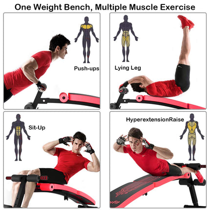 Sit Up Bench Adjustable, Foldable Abdominal Training Workout Slant Bench