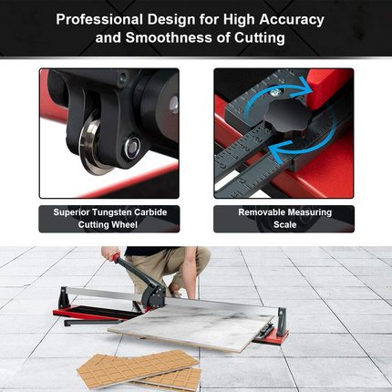 Goplus 48-Inch Manual Tile Cutter, Professional Porcelain Ceramic Floor Tile Cutter - GoplusUS