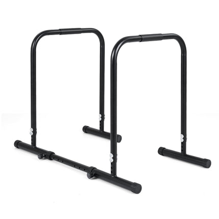 Goplus Adjustable Dip Bar Heavy Duty Parallette Push Up Stand with 660 LBS Capacity