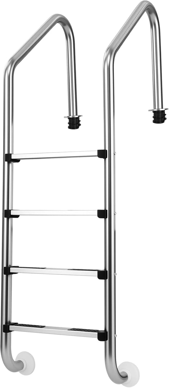 Goplus 4-Step Swimming Pool Ladder Heavy Duty Non-Slip Ladder
