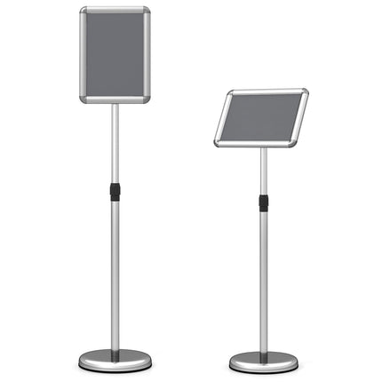 Goplus 8.5 x 11 Inch Height Adjustable Floor Standing Poster Stand with Snap-Open Frame