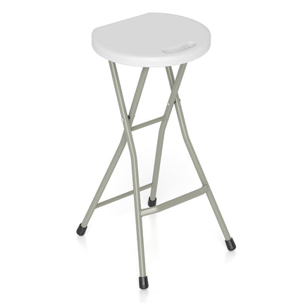 Goplus Folding Stool, 28 inch Foldable Camping Stool for Adults with 330 lb Capacity