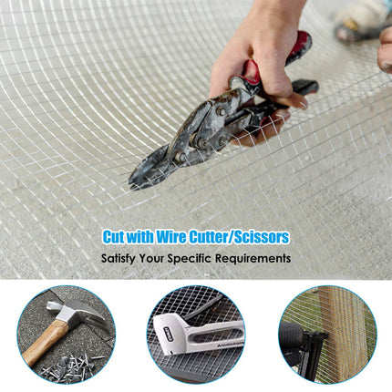 48'' x 50' 1/4 inch Hardware Cloth, 23 Gauge Square Galvanized Chicken Wire - GoplusUS