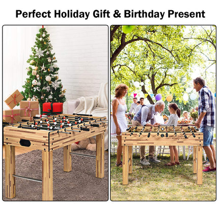 48" Foosball Table, Easy-Assemble Soccer Game Table - GoplusUS