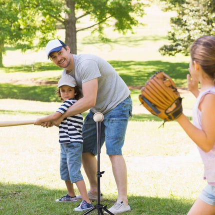 Batting Tee, Adjustable Baseball Softball Tripod for Batting Training Practice - GoplusUS