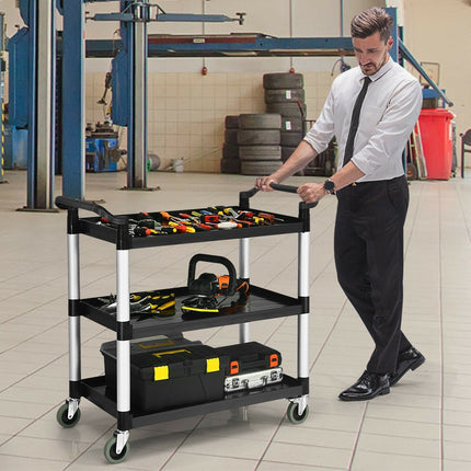 3-Tier Rolling Utility Cart with Wheels - GoplusUS