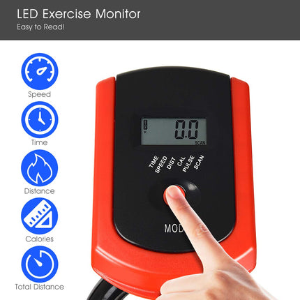 Stationary Bicycle, Indoor Cycling Bike, with Heart Rate Sensors