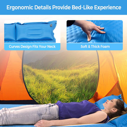 Camping Sleeping Pad Foam, Self-Inflating Camping Mat - GoplusUS