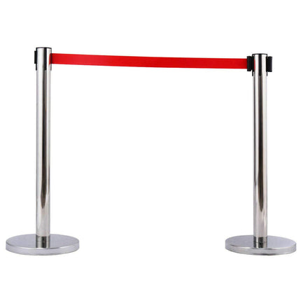 6Pcs Stanchion Post Crowd Control Barrier Stainless Steel Stanchions - GoplusUS