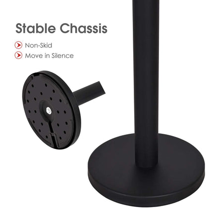6Pcs Stanchions, Crowd Control Barriers with 6.5' Retractable Belt - GoplusUS