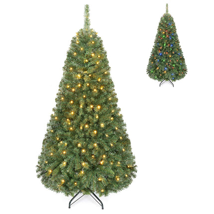 Goplus 4FT/5FT/7FT/8FT/9FT Artificial Christmas Tree | Holiday Decoration Tree with Foldable Metal Stand