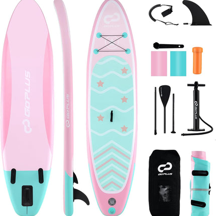Goplus Inflatable Stand Up Paddle Board, 11FT SUP with Accessory Pack
