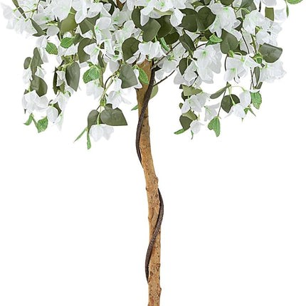 Goplus 4.5FT Bougainvillea Artificial Tree, Fake Potted Plant w/ 312 Flowers