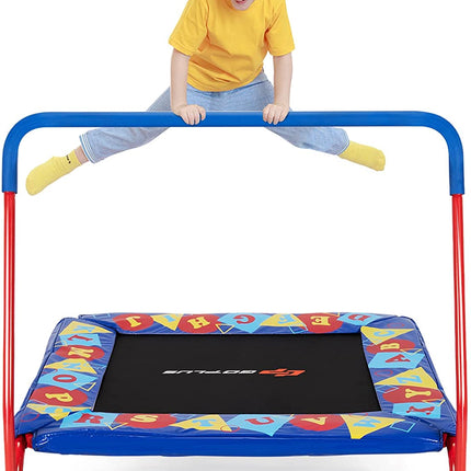 36" Square Toddler Trampoline, 330LBS Load Mini Kids Trampoline - GoplusUS
