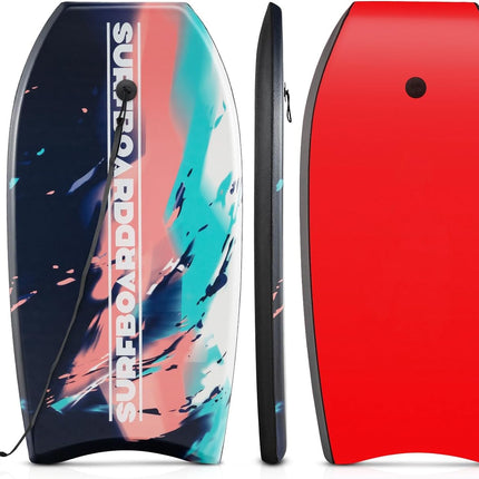 Goplus Boogie Boards for Beach, 33"/37"/41" Lightweight Body Board, Bodyboard for Kids Adults Surfing