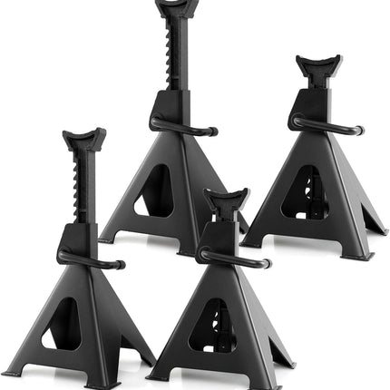 Goplus 6 Ton (13,000 lbs) Capacity Jack Stands, Heavy Duty Metal Car Lifting Stands with 14”-23” Adjustable Height, Self-Locking Floor Jack Stands