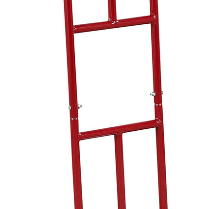 Goplus P-Handle Hand Truck, High Back Sack Barrow with 10" Wheels, Built-in Double Bearings and Foldable Load Plate