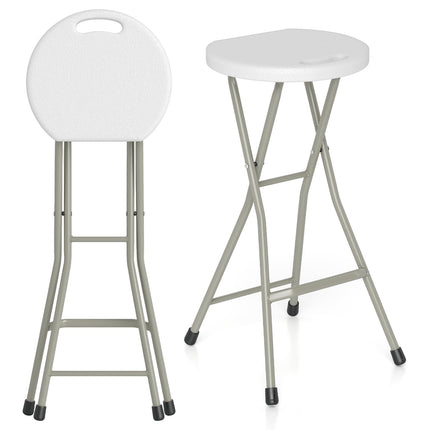 Goplus Folding Stool, 28 inch Foldable Camping Stool for Adults with 330 lb Capacity