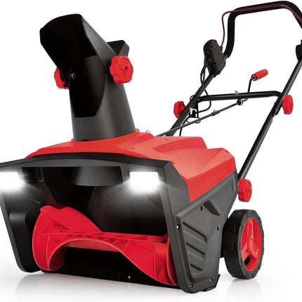 Goplus Snow Blower, 120V 15A Electric Snow Thrower with 180 Rotatable Chute & Folding Handle for Yard Driveway