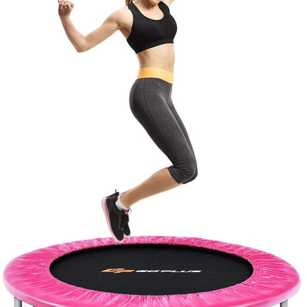Goplus Mini Folding Trampoline, 36inch Foldable Fitness Rebounder for Adults