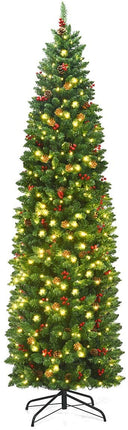 Goplus Pre-Lit Pencil Christmas Tree - GoplusUS