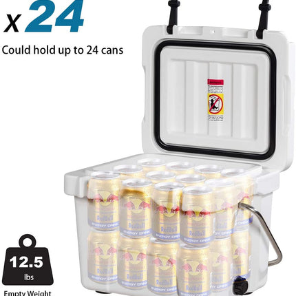 16 Quart Cooler, Portable Insulated Ice Chest - GoplusUS