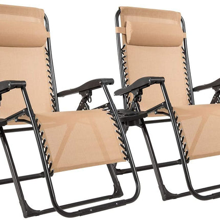 Zero Gravity Chair, 500-lb Capacity Oversized Recliner with Cup Holder