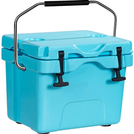 16 Quart Cooler, Portable Insulated Ice Chest - GoplusUS