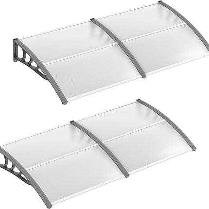 Goplus 80" x 40" Window Awning with Rain Snow Sunlight UV Protection