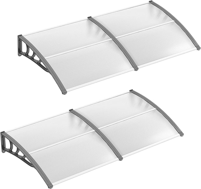 Goplus 80" x 40" Window Awning with Rain Snow Sunlight UV Protection