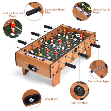 Mini Foosball Table, 27in Soccer Game Table - GoplusUS