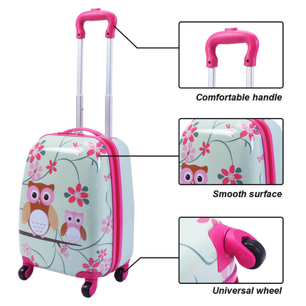 2PC Kids Luggage, 12" & 16" Kids Carry On Luggage Set - GoplusUS