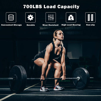Goplus 7 Feet Olympic Bar, 700/1000LBS Weight Bar Solid 2" Olympic Plates Olympic Barbell - GoplusUS