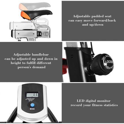 Indoor Cycling Bike, Stationary Bicycle with Flywheel and LCD Display - GoplusUS