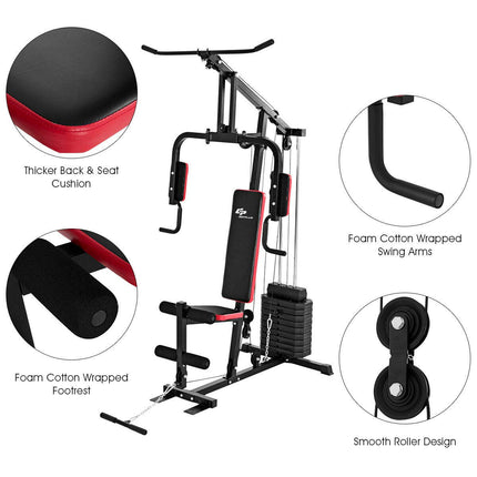 Multifunction Home Gym System Weight Training Exercise Workout Equipment Fitness Strength Machine - GoplusUS