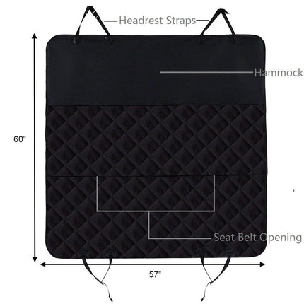 Pet Seat Cover Dog Car Seat Cover Waterproof Nonslip Rubber Backing - GoplusUS