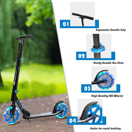 Folding Kick Scooter for Kids and Teens - GoplusUS
