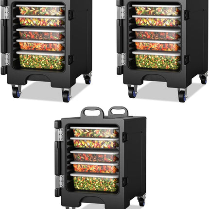 Goplus Insulated Food Pan Carrier for 5 Full-size Pans