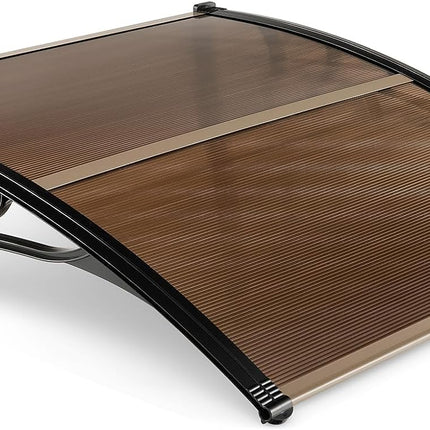 Goplus Awnings for Doors, Window Awning with Rain Snow Sunlight UV Protection, UPF 50+
