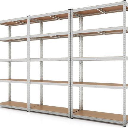 Goplus 5 Tier Adjustable Garage Shelving Unit,2000 lbs Max Load, 35”W x 16”D x 71”H Multipurpose Organizing Shelf for Warehouse, Shed, Pantry