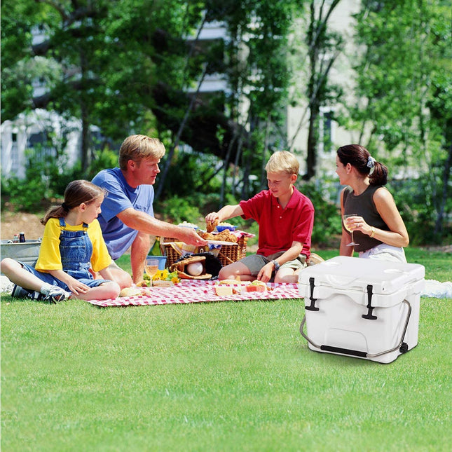 16 Quart Cooler, Portable Insulated Ice Chest - GoplusUS