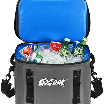 30-Can Portable Cooler Bag, Insulated Soft Camping Cooler - GoplusUS