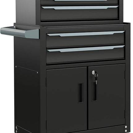 Goplus Tool Chest, 6 Drawers Extra Large Rolling Too Storage Cabinet with 4” Universal Lockable Wheels