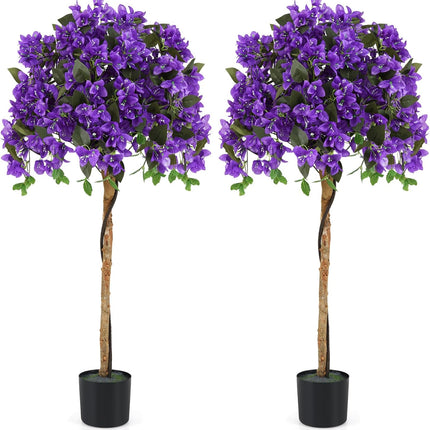 Goplus 53” Bougainvillea Artificial Tree with 576 Flowers