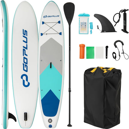 Goplus 11FT  Inflatable Stand Up Paddle Board with Waterproof Phone Bag